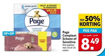 Aanbieding: Page Compleet Schoon of Sensitive