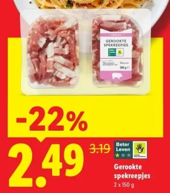 Aanbieding: Gerookte spekreepjes