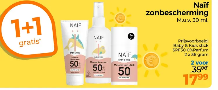 Aanbieding: Naïf zonbescherming