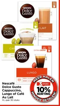 Aanbieding: Nescafé Dolce Gusto Cappuccino, Lungo of Café Au Lait