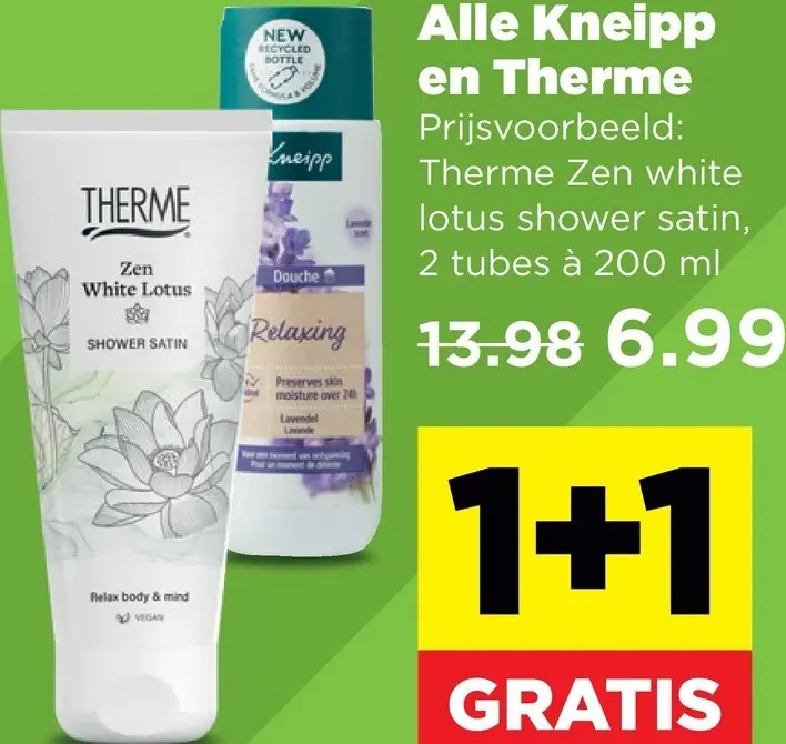 Aanbieding: Therme Zen white lotus shower satin