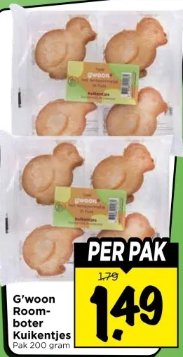 Aanbieding: Room-boter Kuikentjes