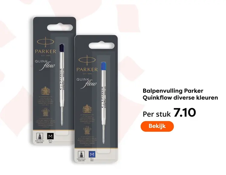 Aanbieding: Balpenvulling Parker Quinkflow