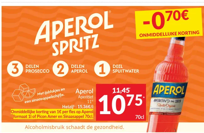 Promotie: Aperol Aperitief