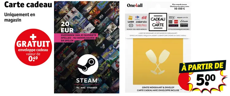 Offre: CADEAU à la CARTE