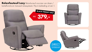 Aanbieding: Relaxfauteuil Lazy