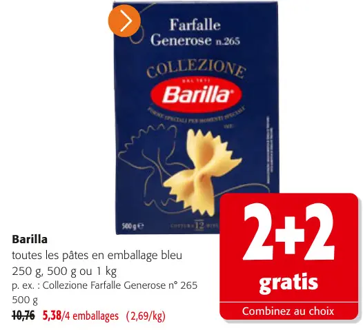 Offre: Farfalle Generose n.265