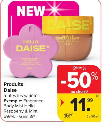 Offre: Produits Daise