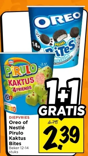 Oreo of Nestlé Pirulo Kaktus Bites