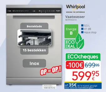 Promotie: Vaatwasser W7FHS51X