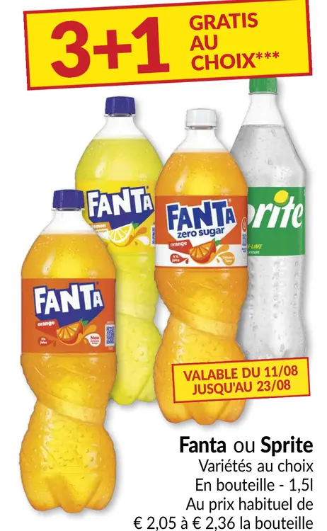 Offre: Fanta ou Sprite