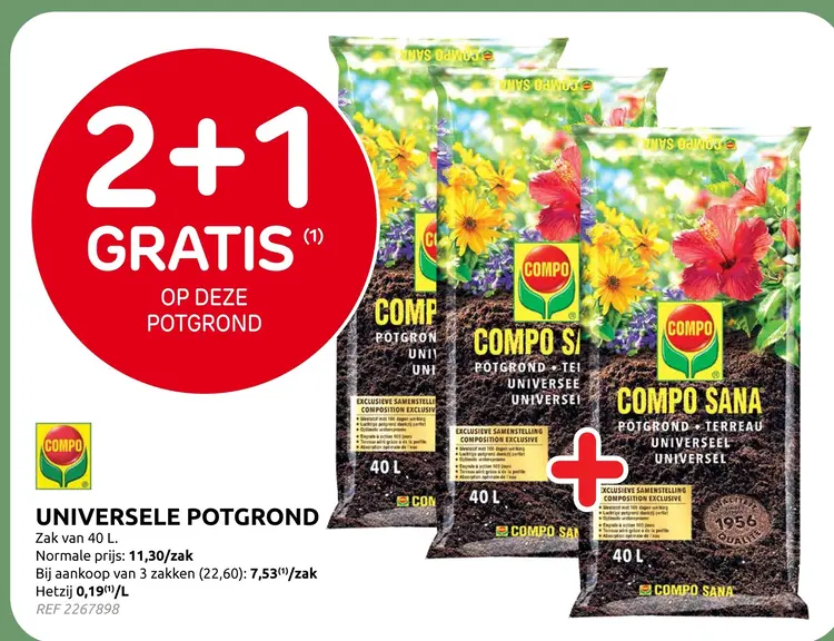 Promotie: Universele potgrond