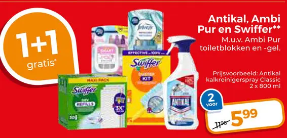 Aanbieding: Antikal, Ambi Pur en Swiffer