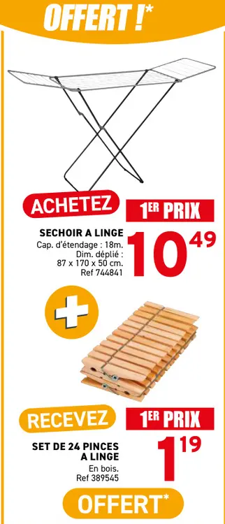 Offre: Sechoir a linge