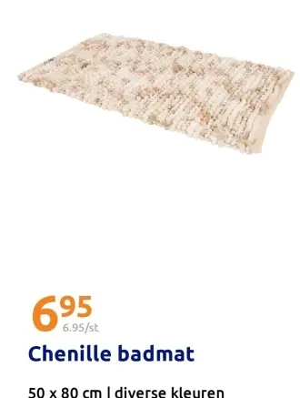 Promotie: Chenille badmat