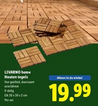 Aanbieding: Houten tegels