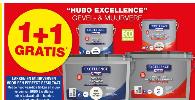 Promotie: Hubo Excellence gevel- & muurverf