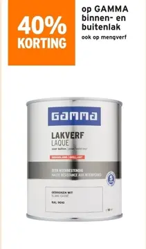 Aanbieding: GAMMA binnen- en buitenlak