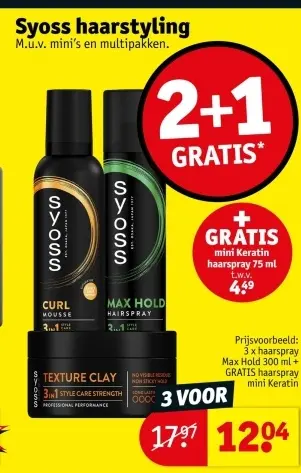Promotie: Syoss haarstyling