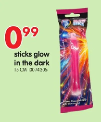 Offre: sticks glow in the dark
