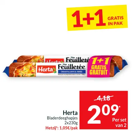 Promotie: Bladerdeeghapjes