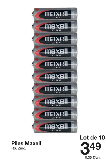 Offre: Piles Maxell