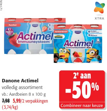Promotie: Danone Actimel volledig assortiment