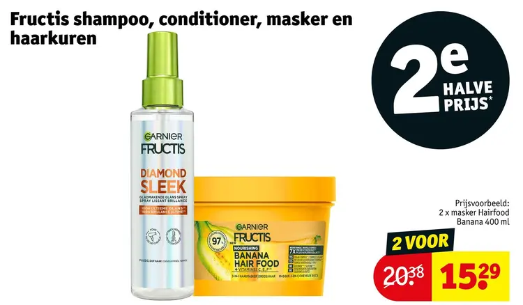 Promotie: Fructis shampoo, conditioner, masker en haarkuren