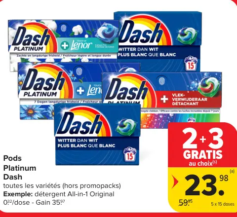 Offre: Pods Platinum Dash