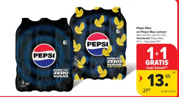 Aanbieding: Pepsi Max en Pepsi Max Lemon