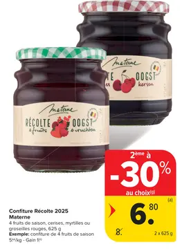Offre: Confiture Récolte 2025