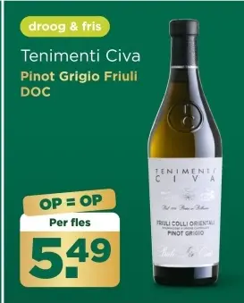 Aanbieding: Pinot Grigio Friuli DOC