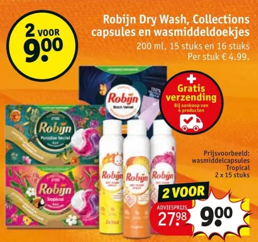 Aanbieding: Dry Wash, Collections capsules en wasmiddeldoekjes