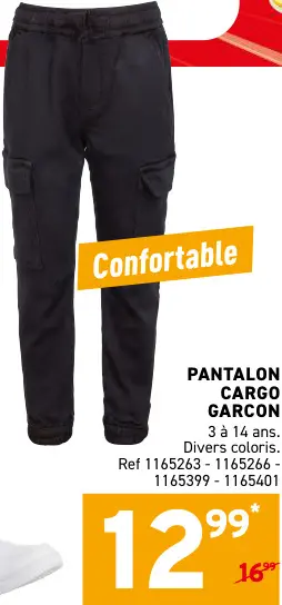 Offre: Pantalon cargo garcon