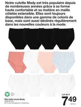 Offre: Slip taille haute Mady