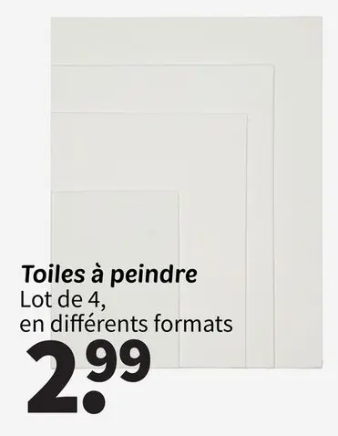 Offre: Toiles à peindre