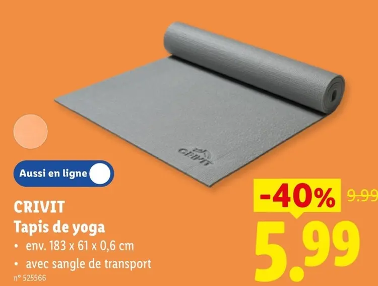 Offre: Tapis de yoga
