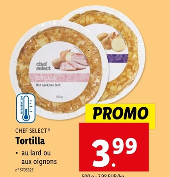 Offre: chef select TORTILLA Met spek / Au lard
