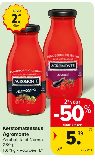 Promotie: Kerstomatensaus