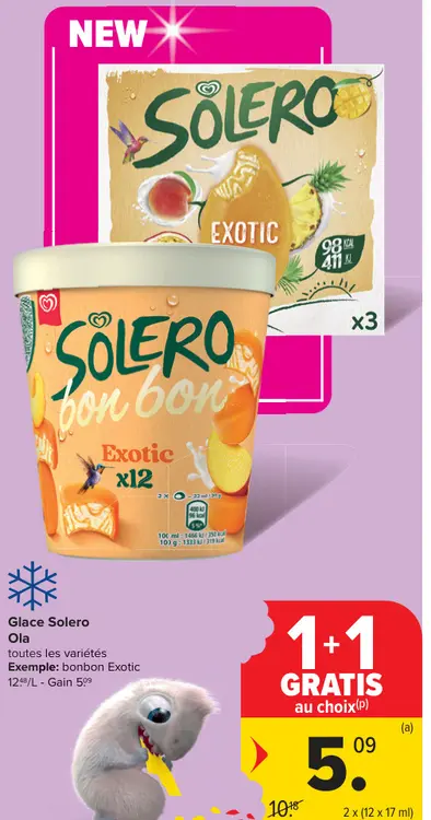 Offre: Glace Solero Ola