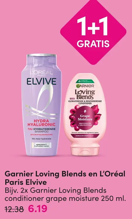 Aanbieding: Garnier Loving Blends en L'Oréal Paris Elvive