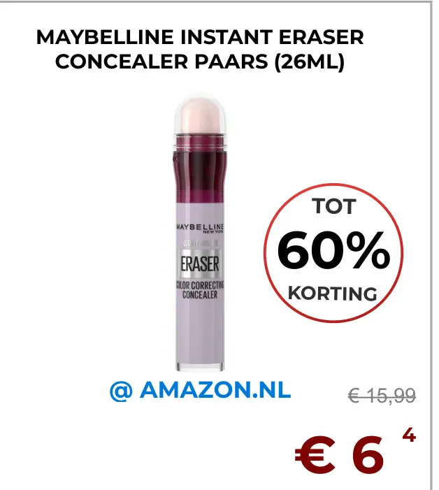 Aanbieding: Instant eraser concealer paars