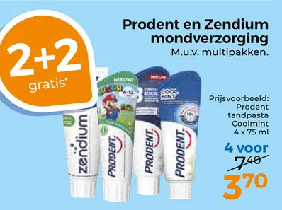 Aanbieding: Prodent en Zendium mondverzorging