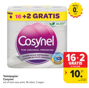 Aanbieding: Toiletpapier Cosynel