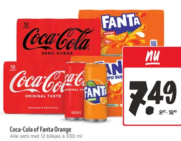 Aanbieding: Coca-Cola of Fanta Orange