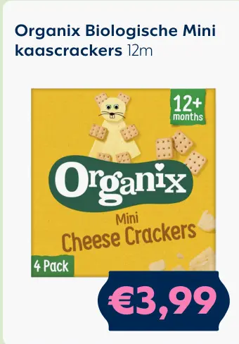 Aanbieding: Biologische Mini kaascrackers
