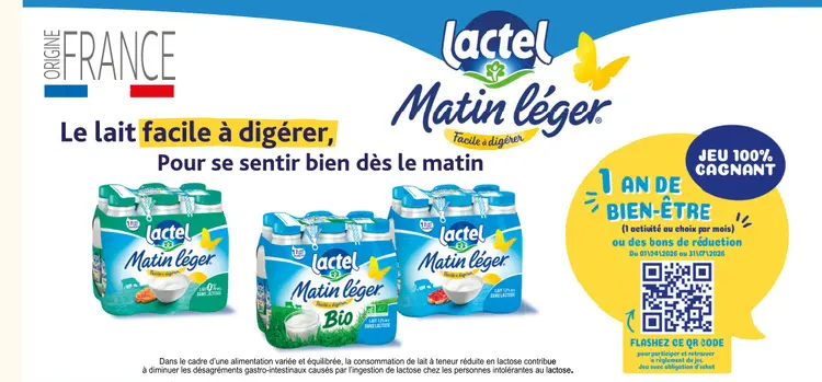 Offre: Lactel Matin léger