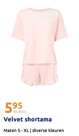 Aanbieding: Velvet shortama