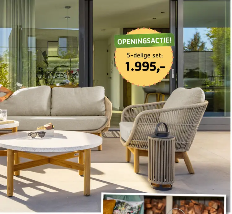 Promotie: 5-delige loungeset