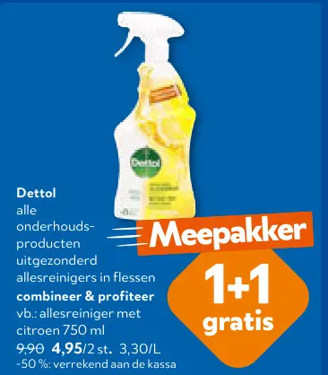 Promotie: Dettol allesreiniger met citroen